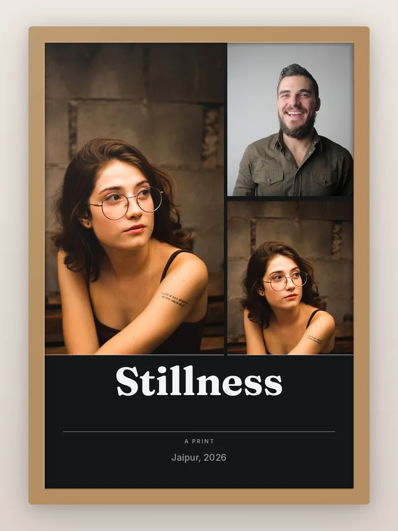 Gallery Editorial — personalised photo frame