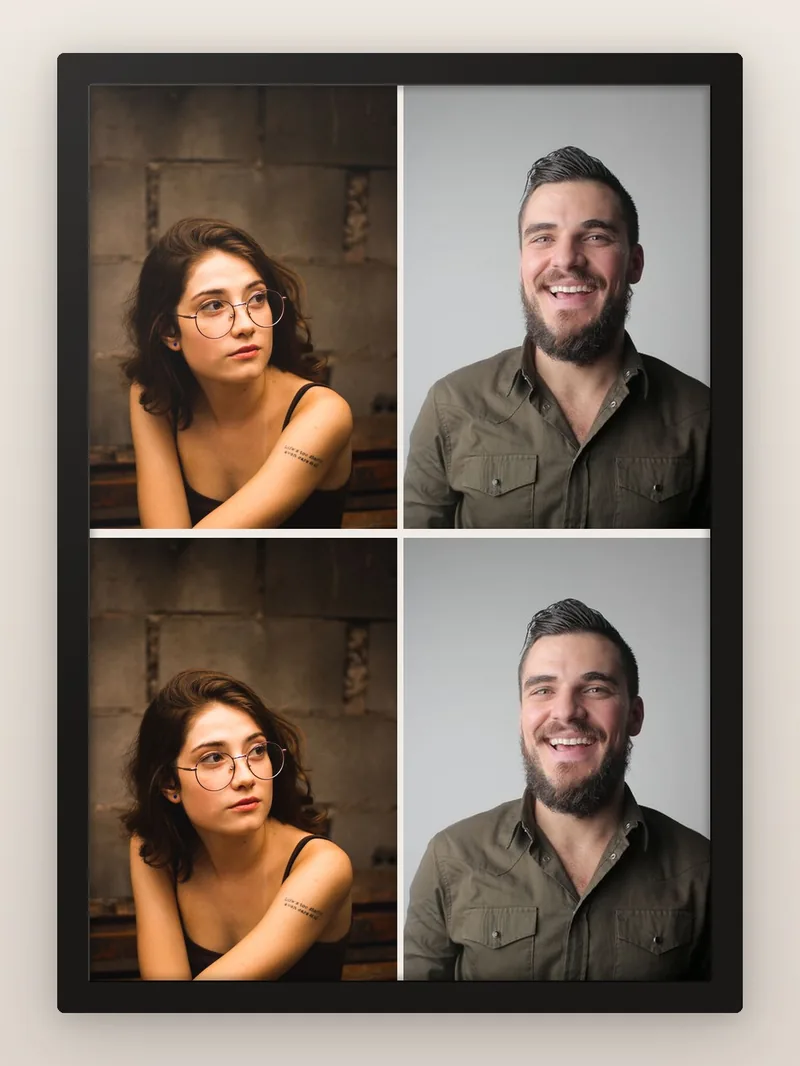 Edge Mosaic 4 — personalised photo frame
