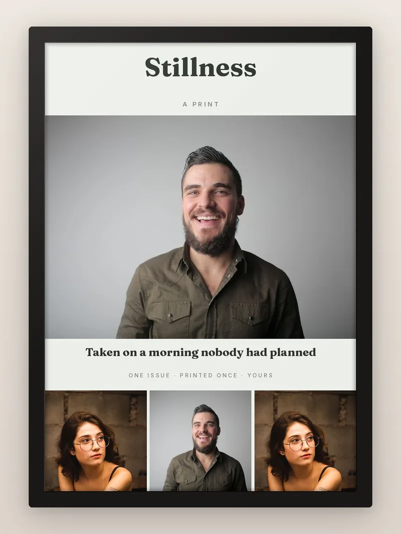 The Gallery Issue — personalised photo frame