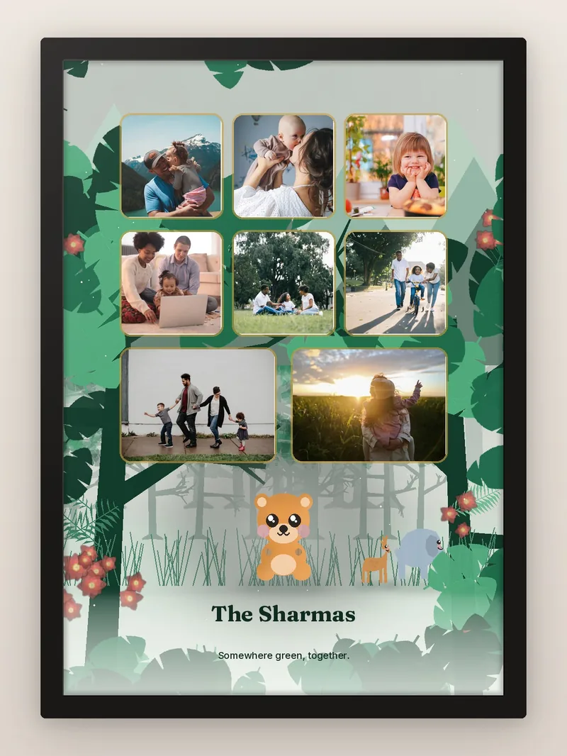 Wildlife Story — personalised photo frame