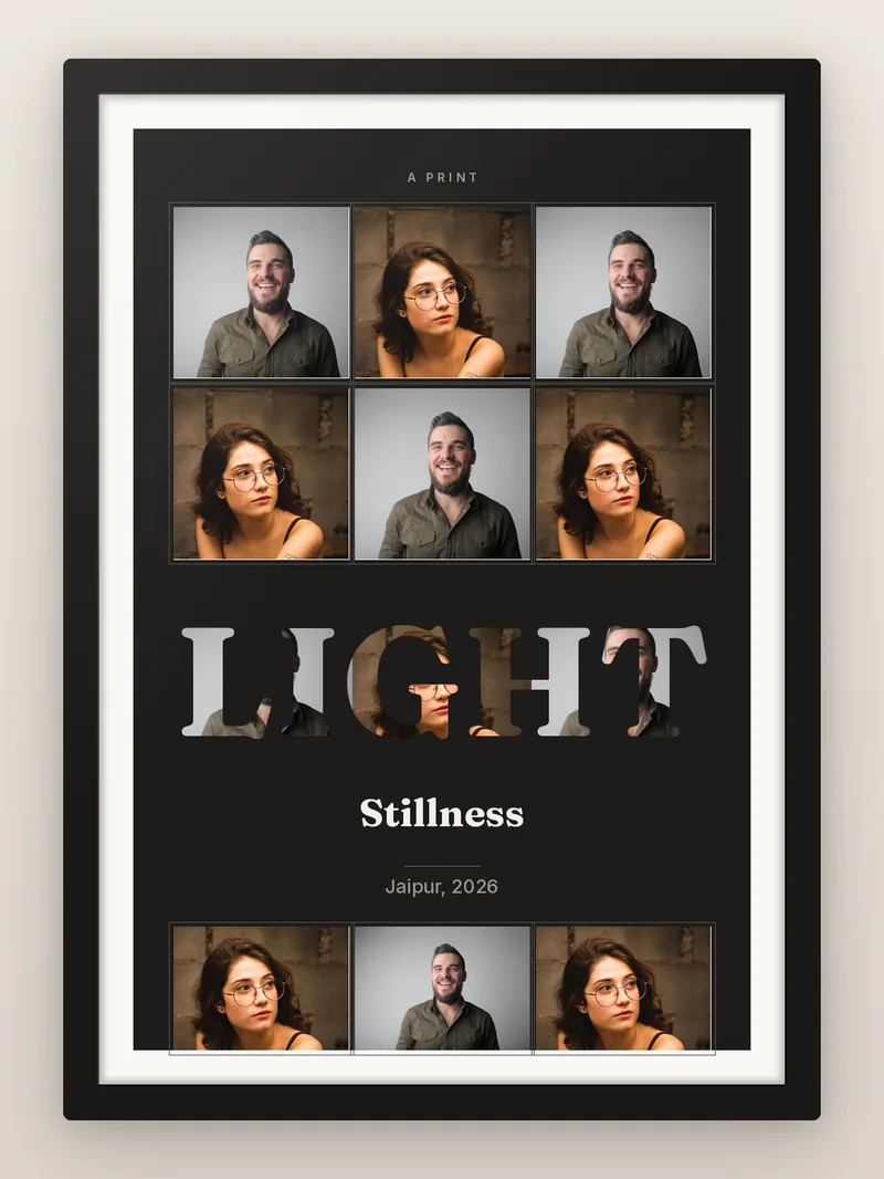 Gallery in One Word — personalised photo frame