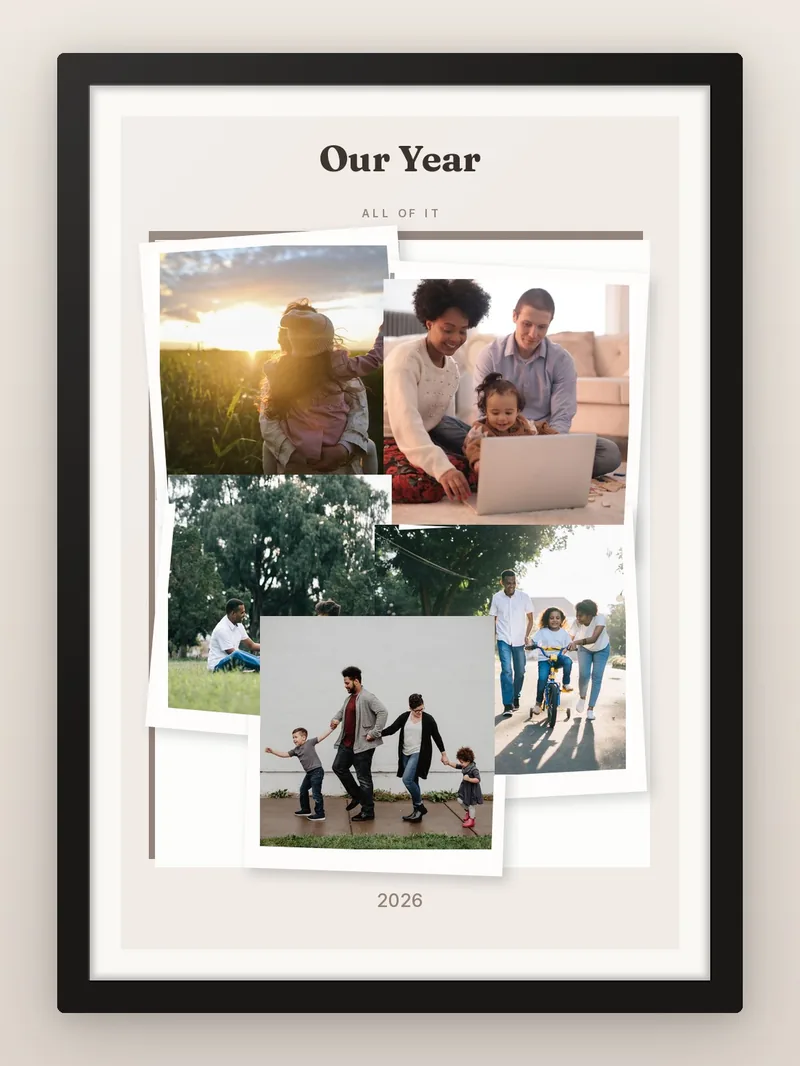 Collage Paper Cut — personalised photo frame