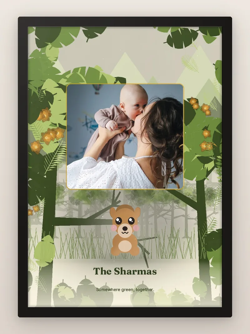 Horse Forest — personalised photo frame