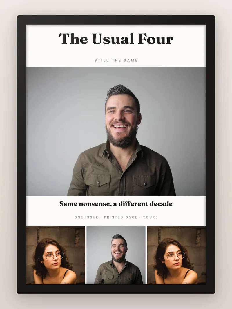 The Friendship Issue — personalised photo frame