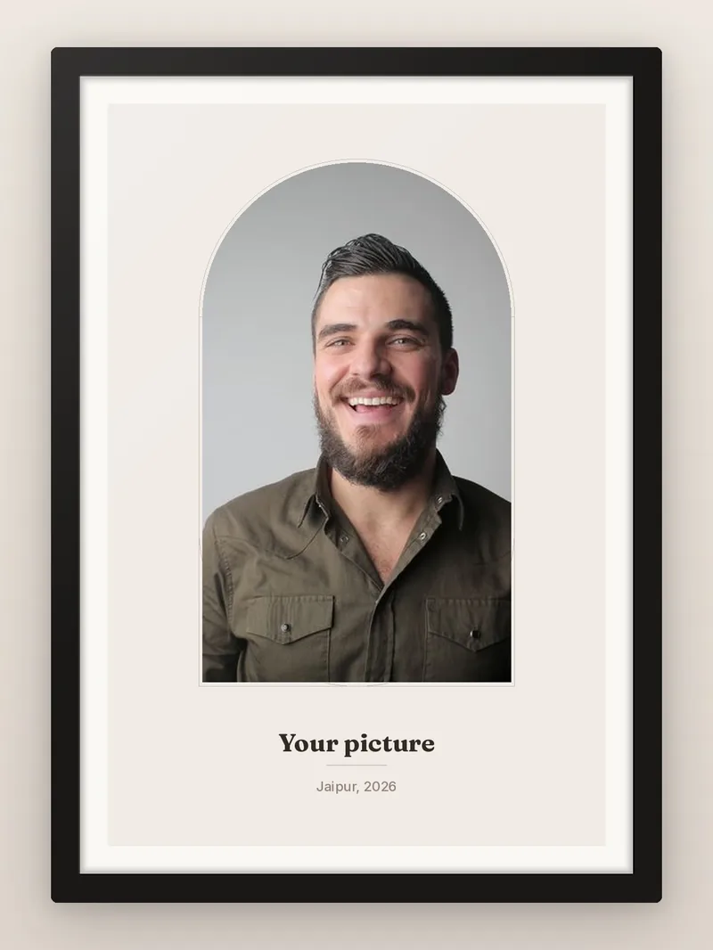 Arched Print — Custom — personalised photo frame