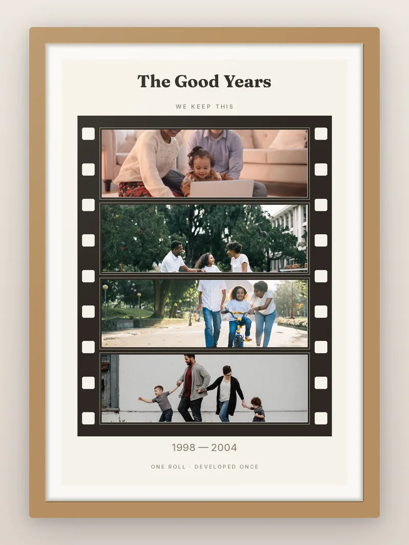 Memory Reel, 4 — personalised photo frame