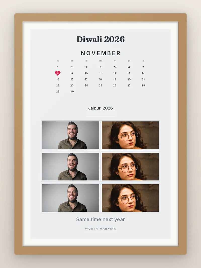 Celebration Month, November — personalised photo frame