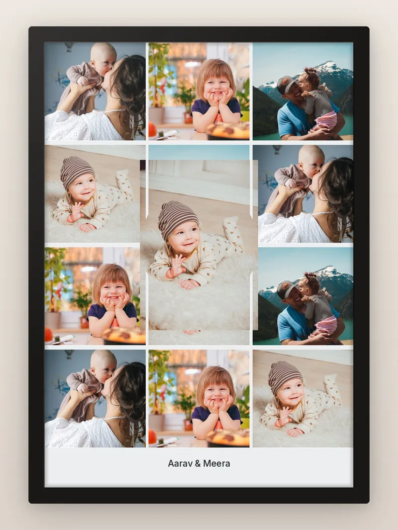 Circle on 12 — personalised photo frame