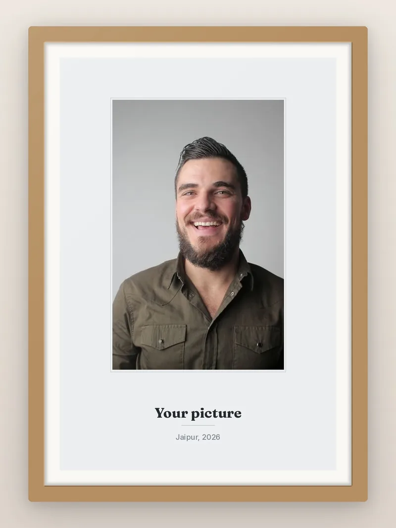 Upright Print — Custom — personalised photo frame