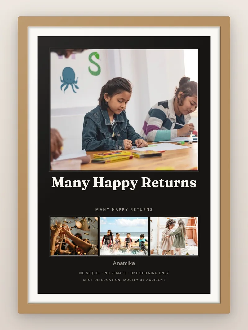 Birthday Picture — personalised photo frame