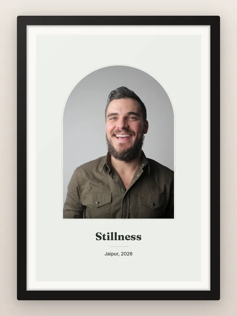Arch Print — personalised photo frame