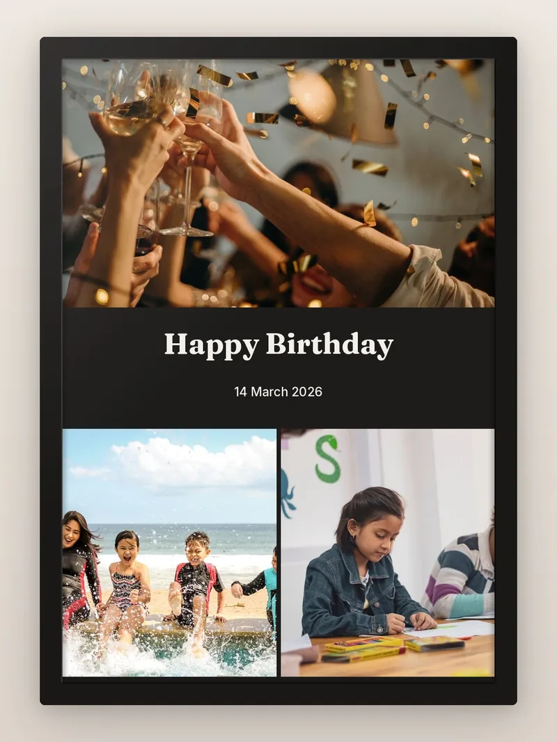 Save The Date 3, Words Between — Birthday — personalised photo frame