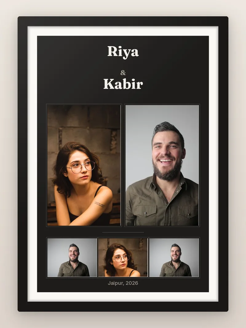 Siblings, Named — personalised photo frame