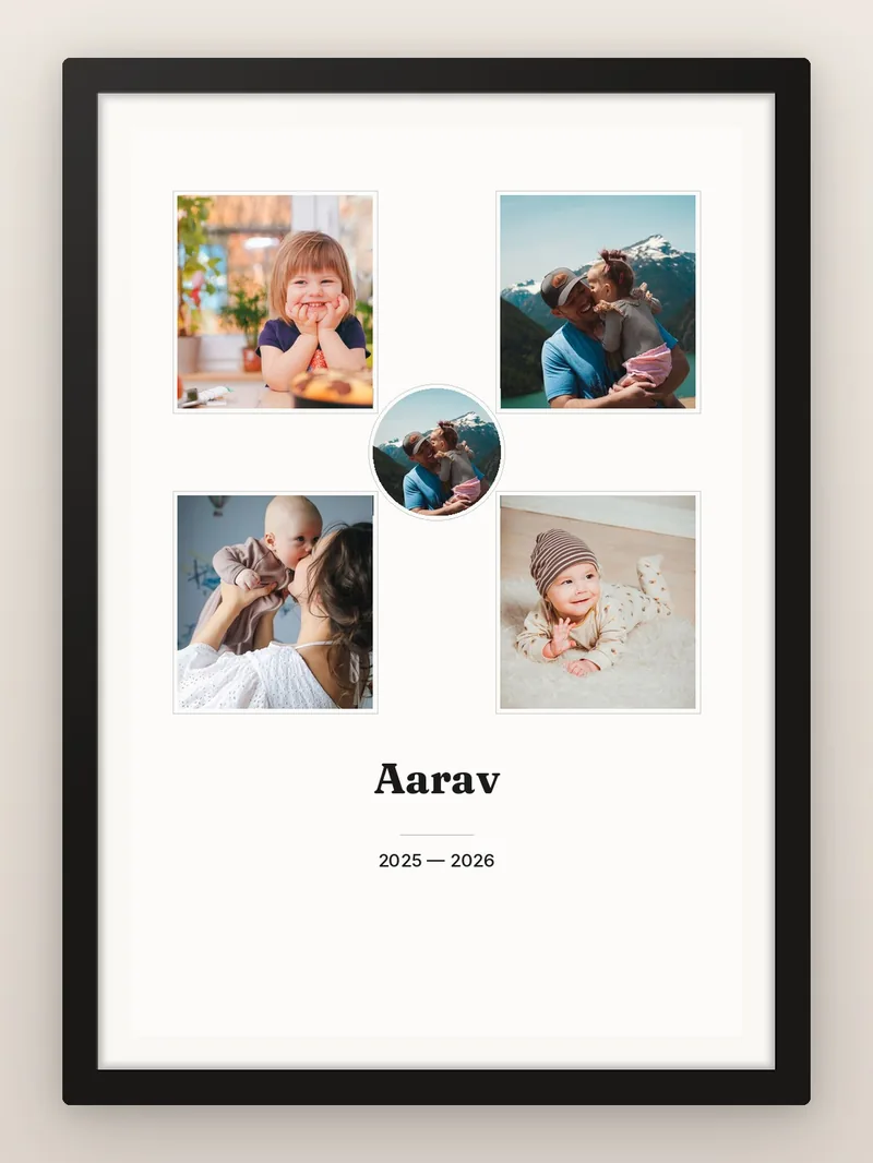 Ring of Four — First Year — personalised photo frame