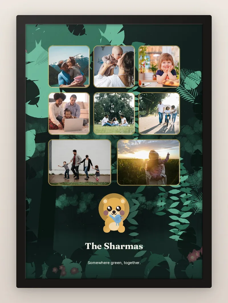 Lion Cub Clearing — personalised photo frame