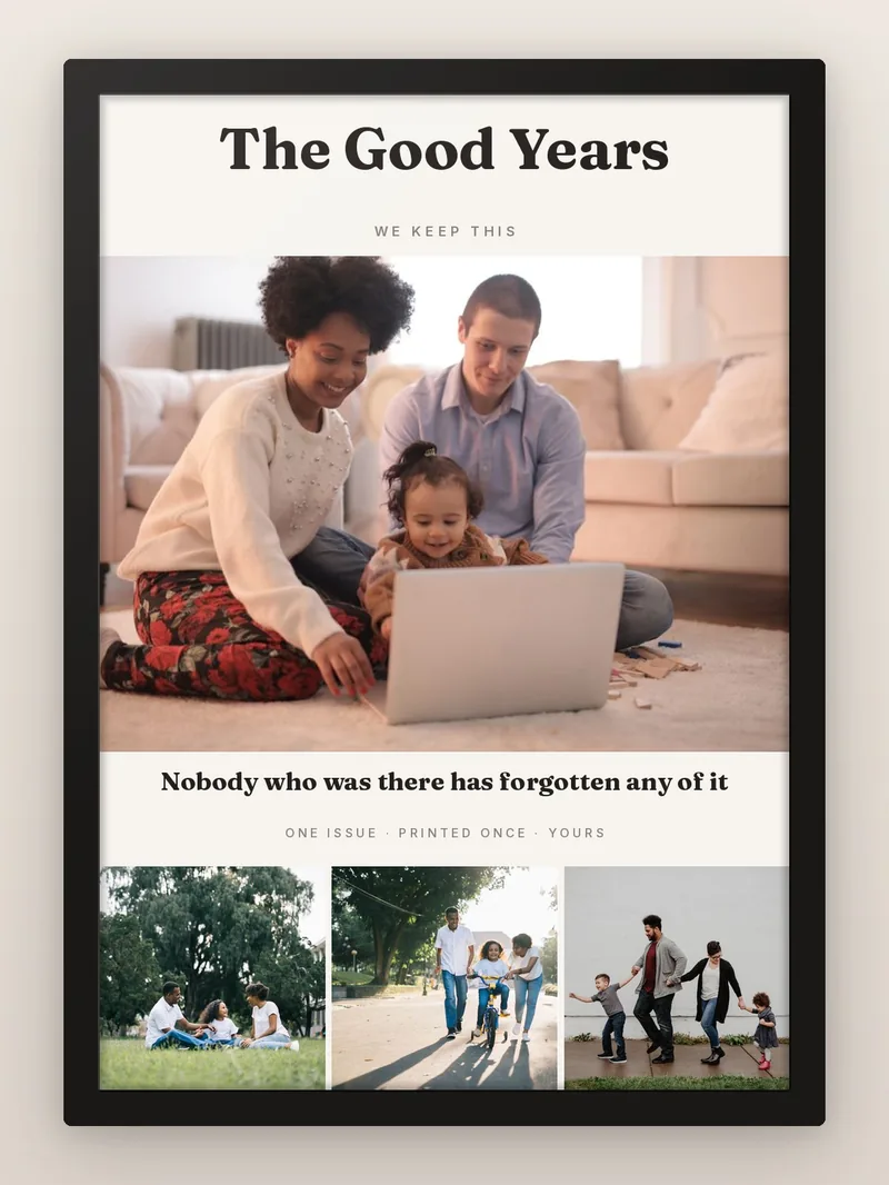 The Memory Issue — personalised photo frame