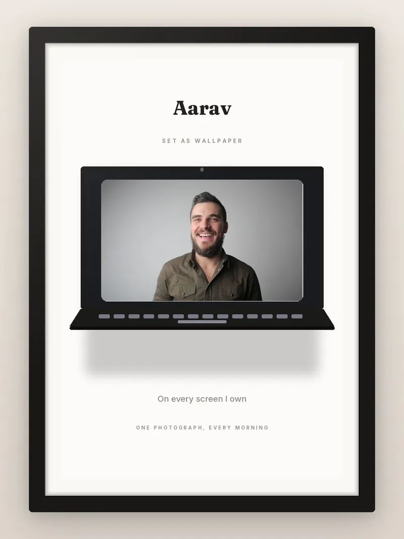 Desktop Wallpaper — personalised photo frame