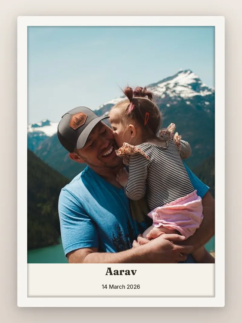 Hero Band — personalised photo frame