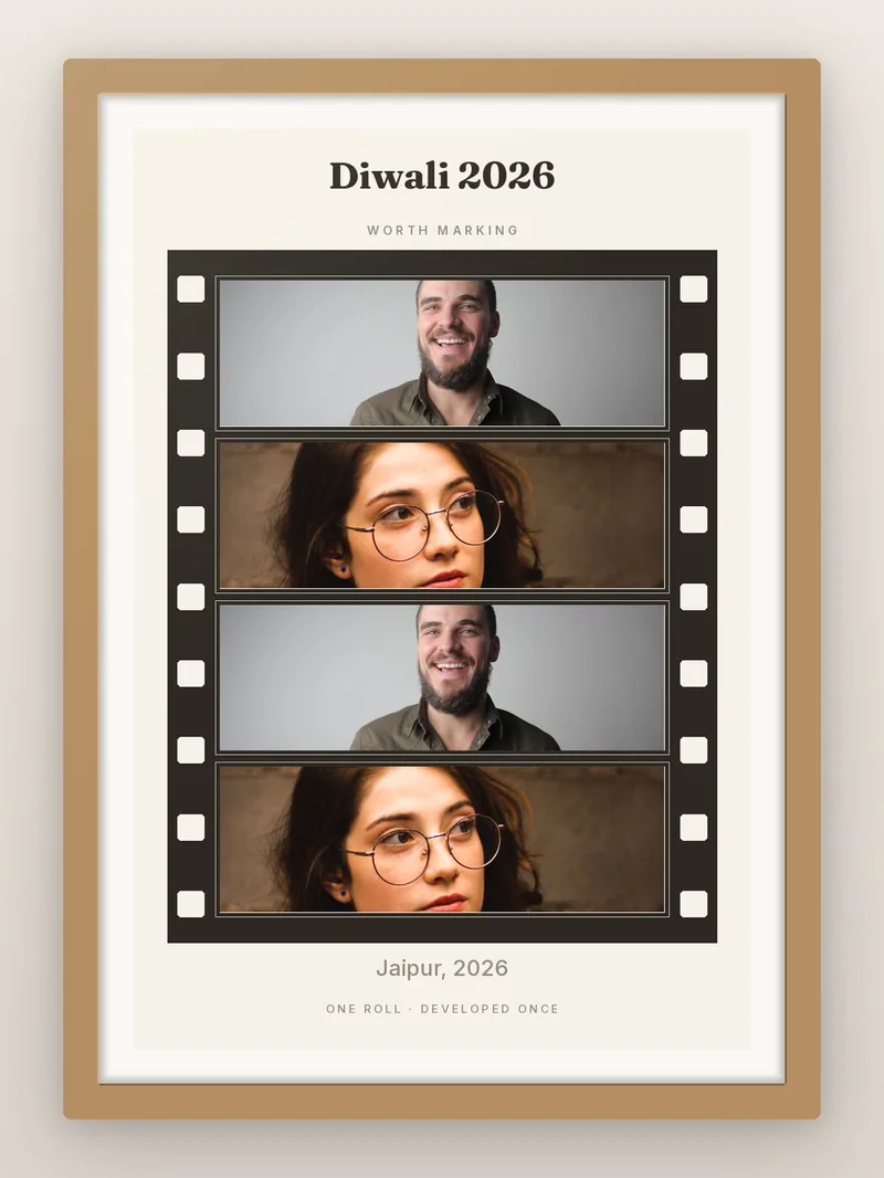 Celebration Reel, 4 — personalised photo frame