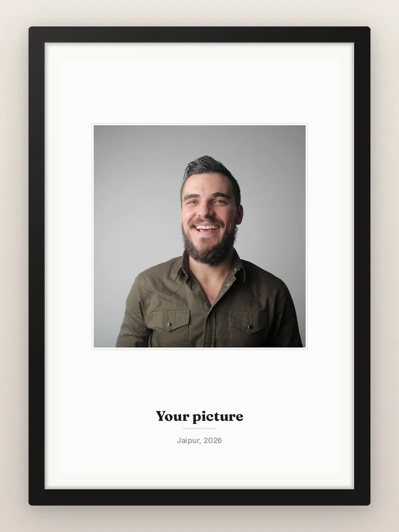 Square Print — Custom — personalised photo frame