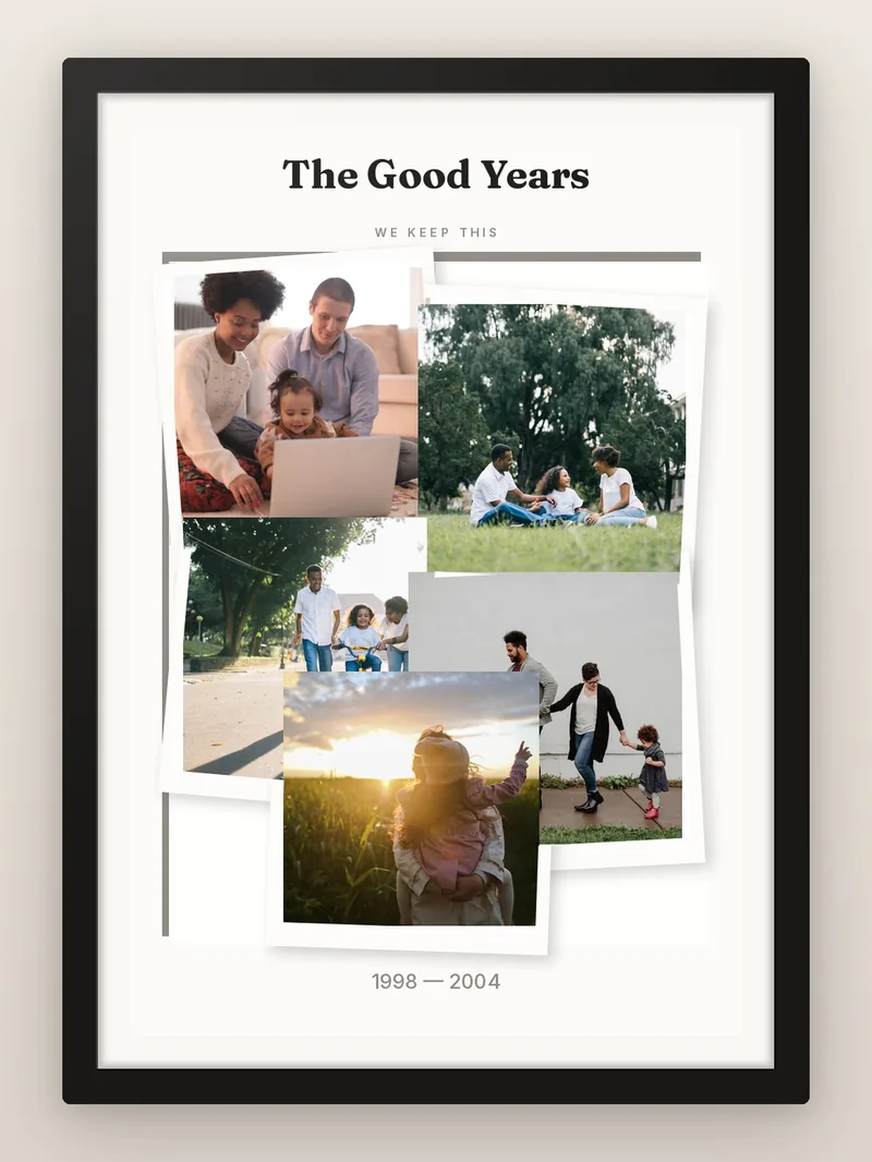 Memory Paper Cut — personalised photo frame