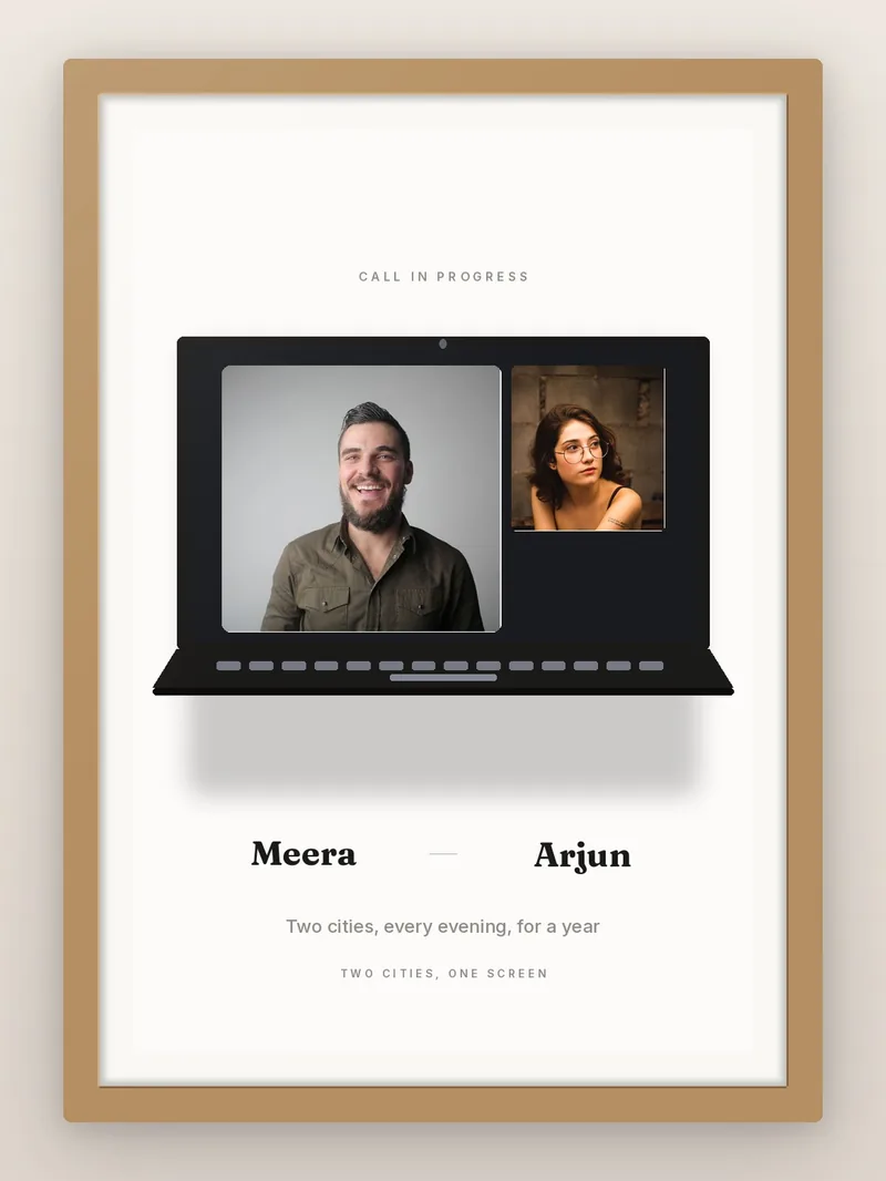 The Call — personalised photo frame