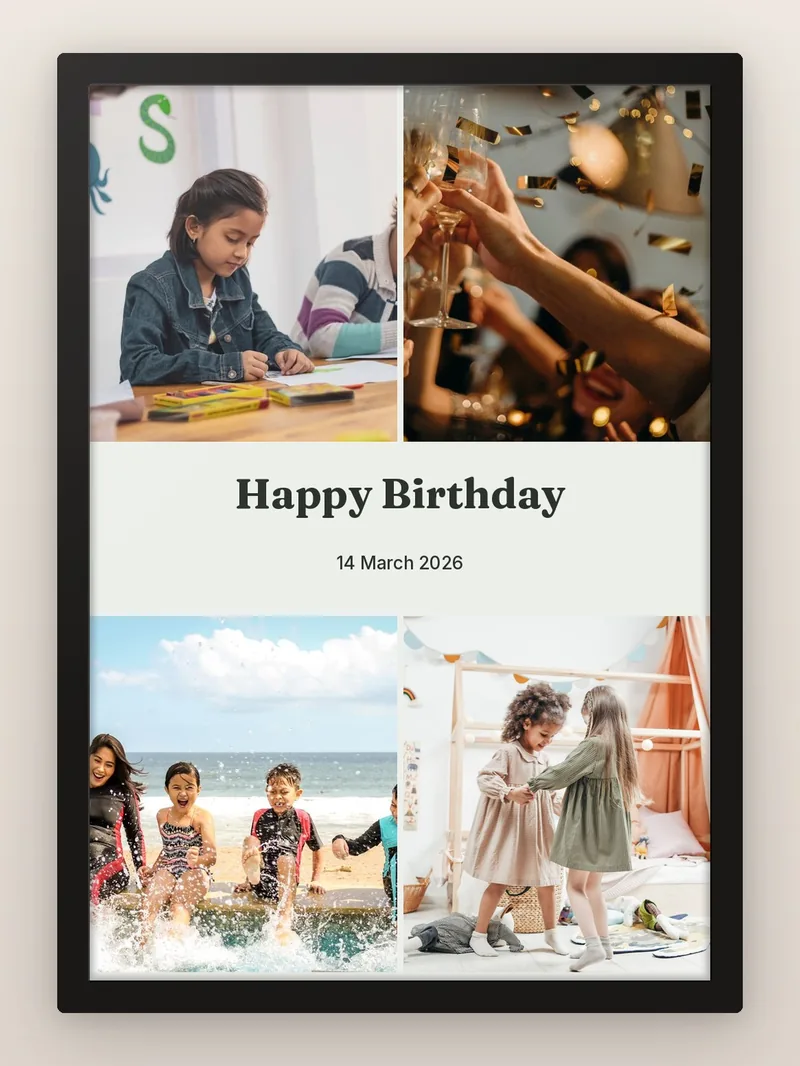 Save The Date 4, Words Between — Birthday — personalised photo frame