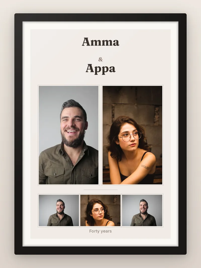 Parents, Named — personalised photo frame