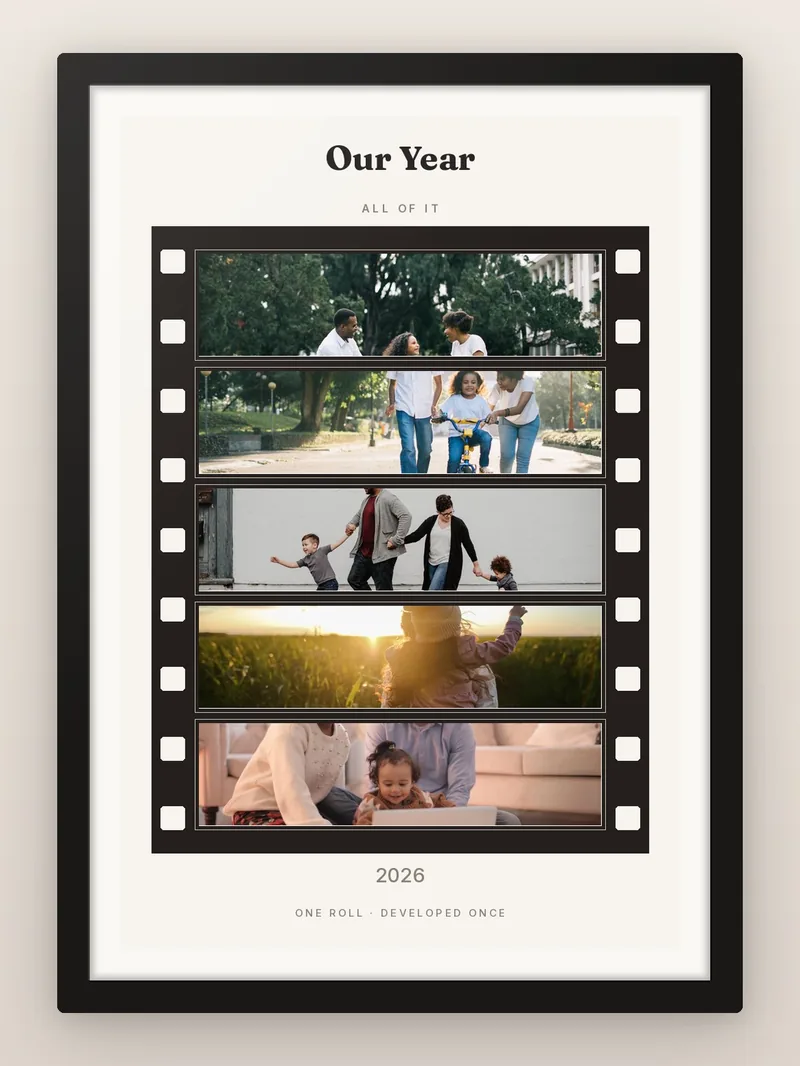 Collage Reel, 5 — personalised photo frame