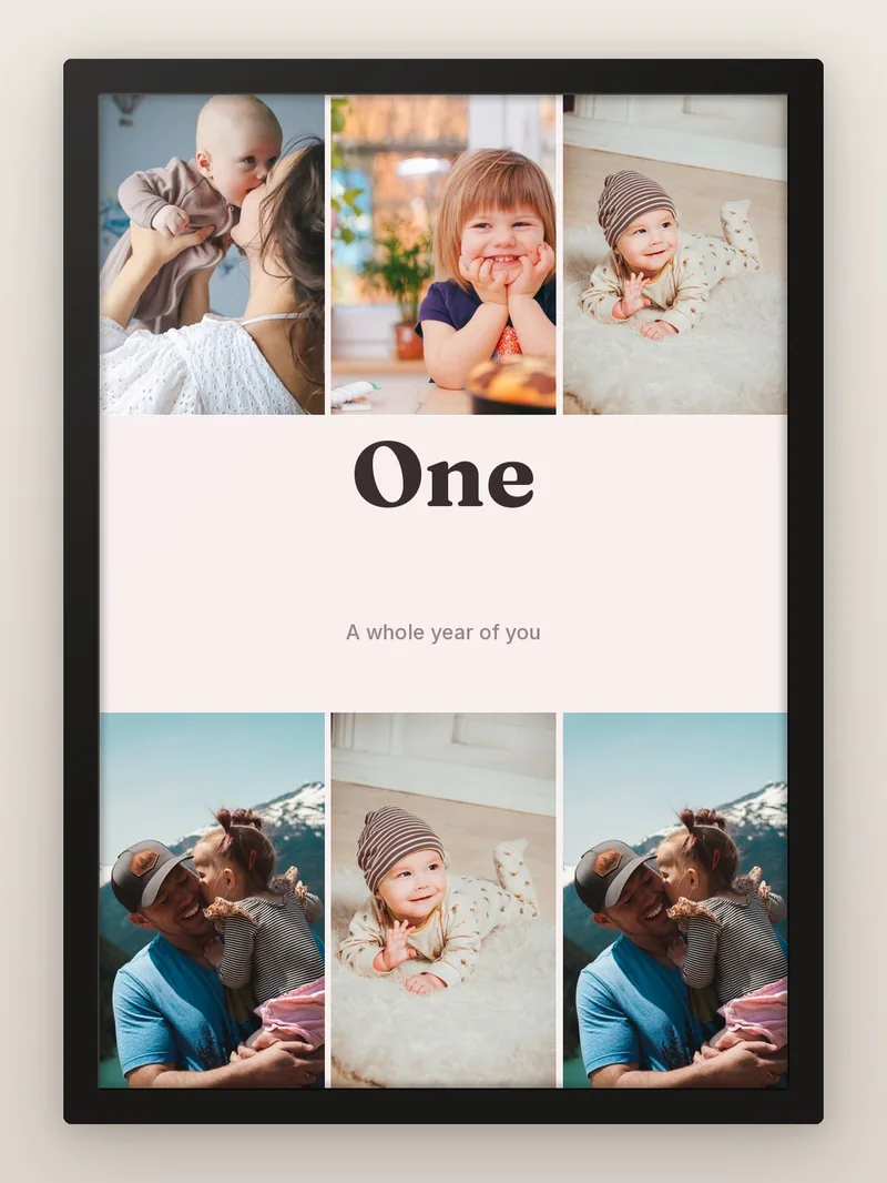 One, in 6 — personalised photo frame