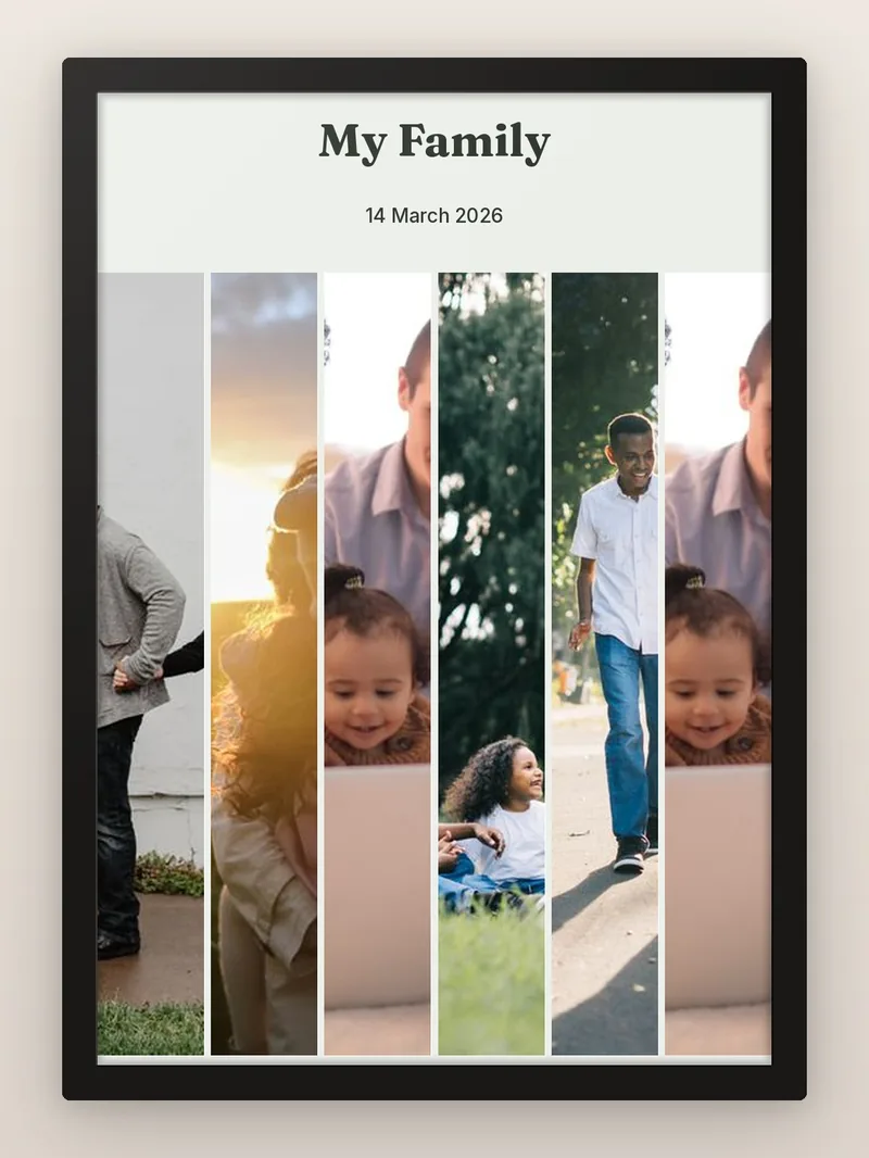 Save The Date 6, Words First — Family — personalised photo frame