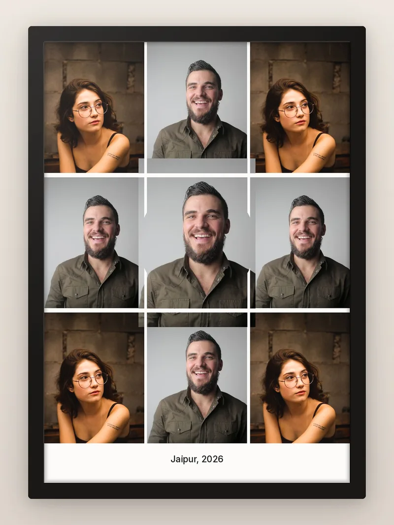 Circle on 9 — Gallery — personalised photo frame