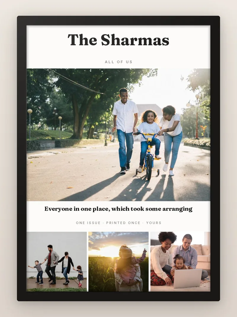 The Family Issue — personalised photo frame