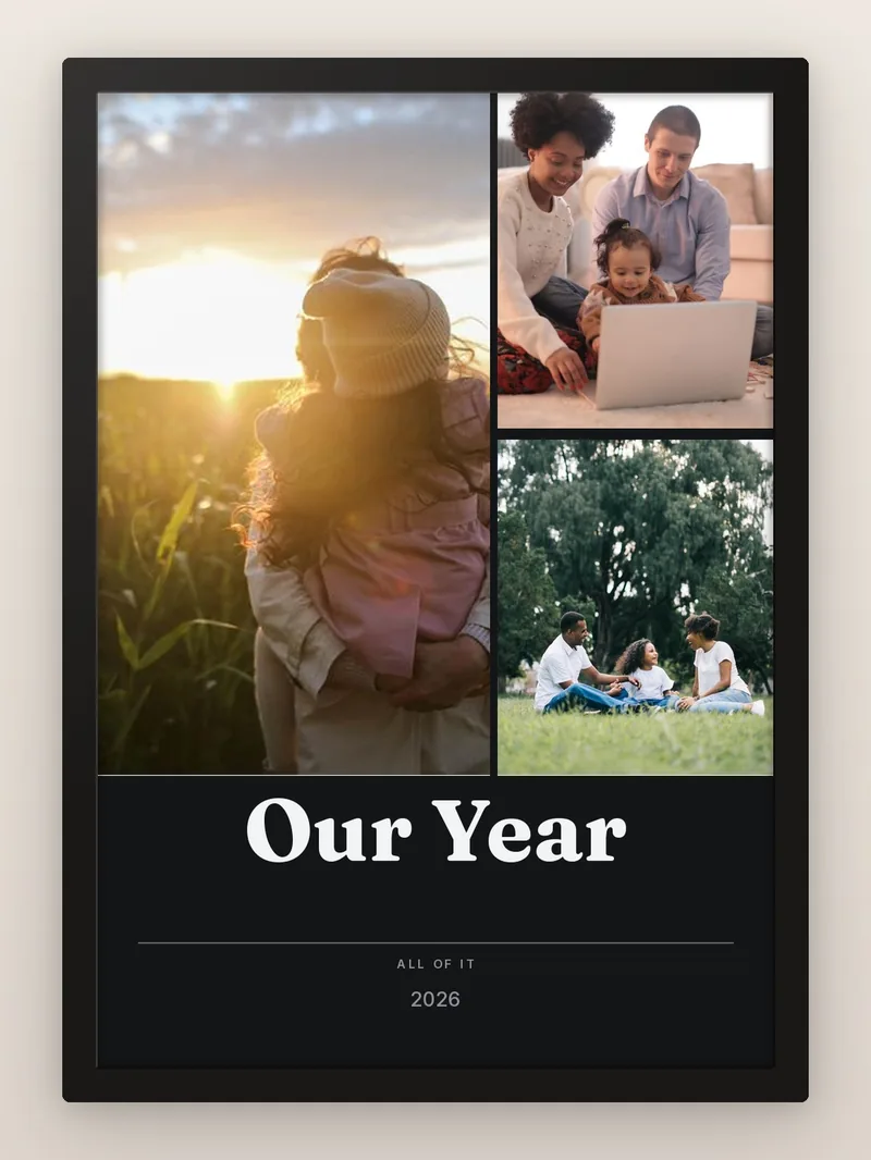 Collage Editorial — personalised photo frame