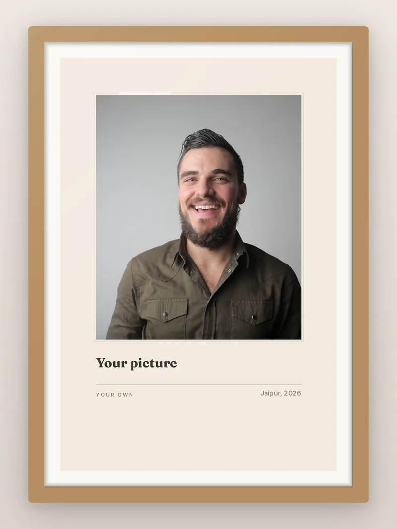 Custom Wall Print — personalised photo frame
