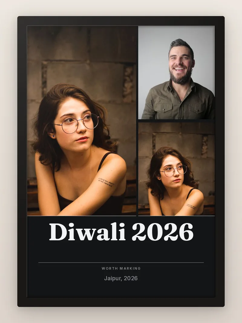 Celebration Editorial — personalised photo frame