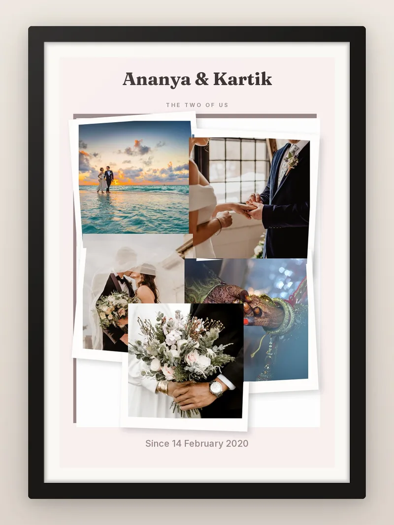 Love Paper Cut — personalised photo frame