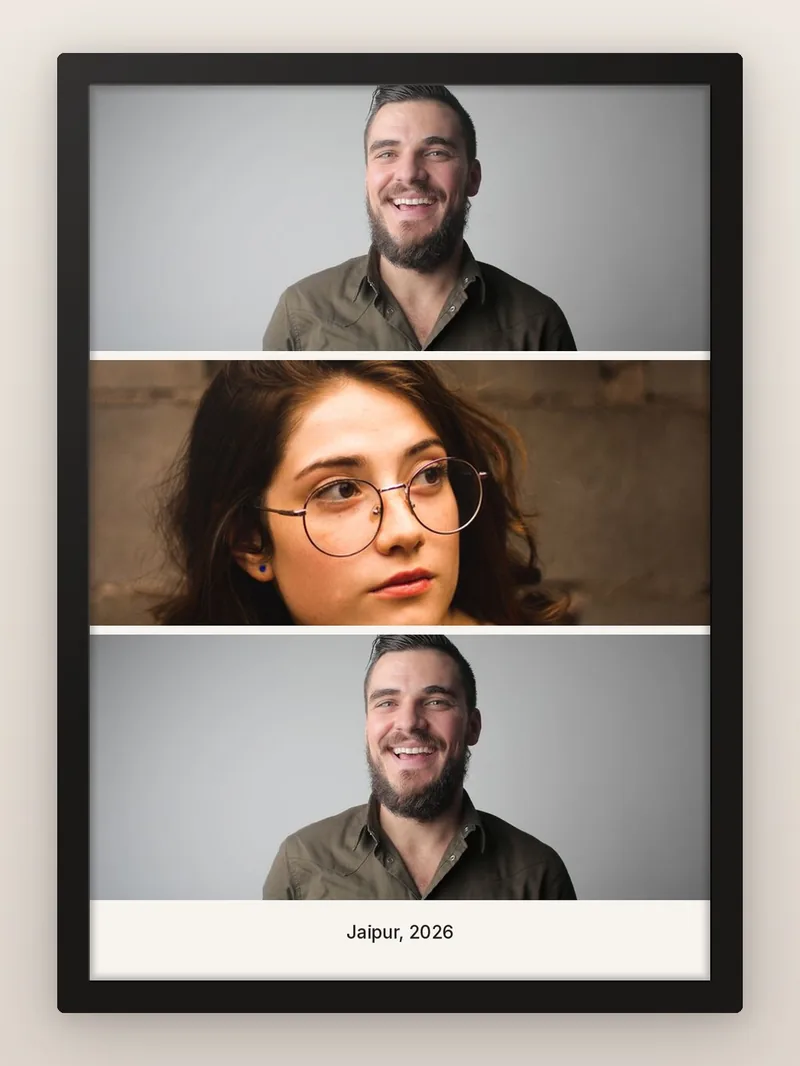 Filmstrip 3 — Gallery — personalised photo frame
