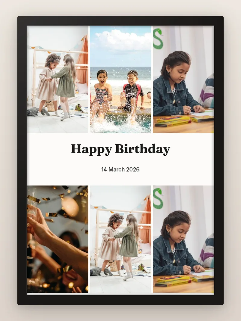 Save The Date 6, Words Between — Birthday — personalised photo frame