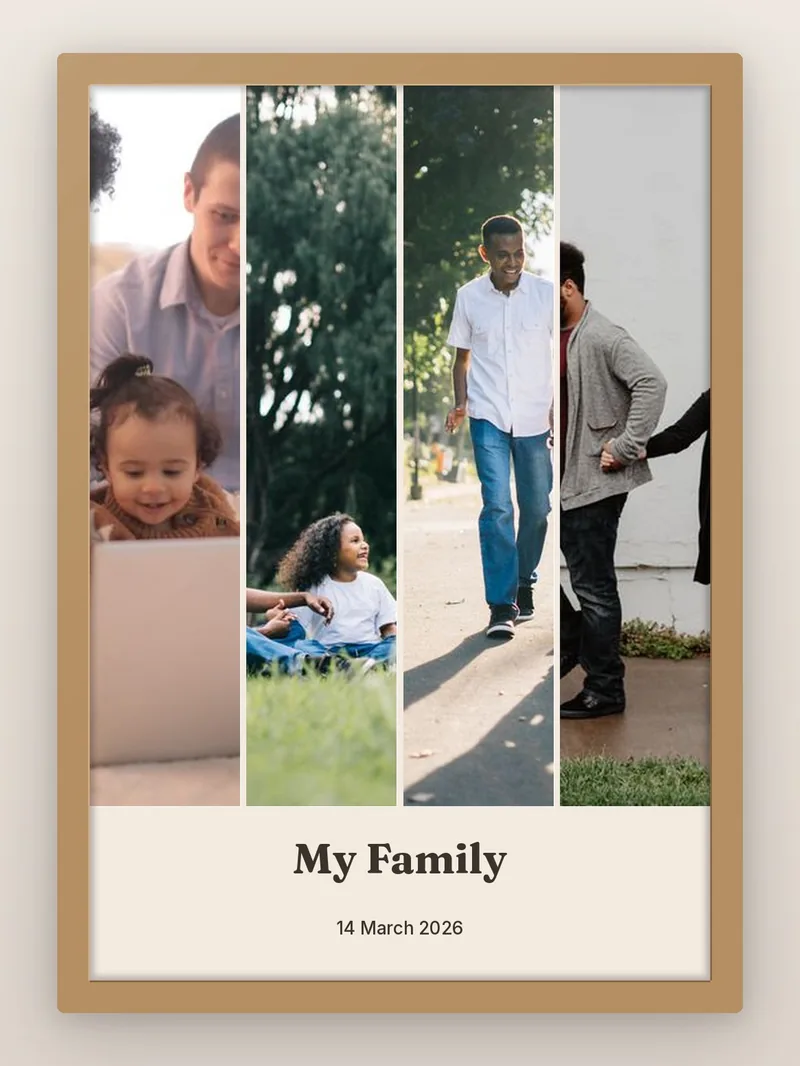 Save The Date 4, Words Last — Family — personalised photo frame