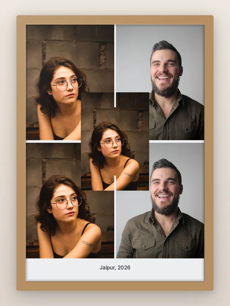Circle on 4 — Gallery — personalised photo frame