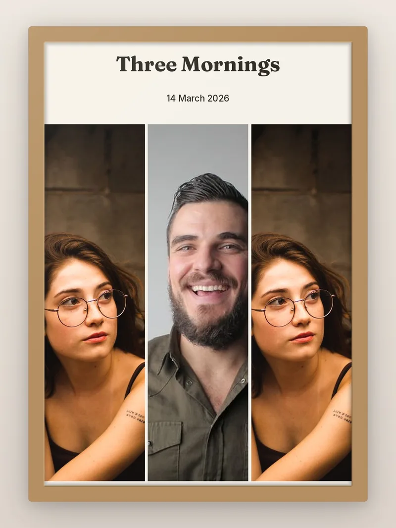 Save The Date 3, Words First — Gallery — personalised photo frame