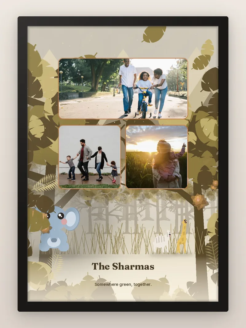 Jungle Adventure — personalised photo frame