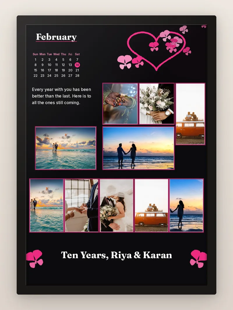 Forever In Pink — personalised photo frame